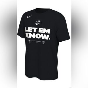 Nike Youth Cleveland Cavaliers 2024 NBA Playoffs Mantra Black T-Shirt 10/12 Med